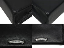Load image into Gallery viewer, 極美品 CHROME HEARTS クロムハーツ エクストララージダガー装飾 クラッチバッグ ダガージップ レザー シルバー925 シルバー金具 中古 4b010003