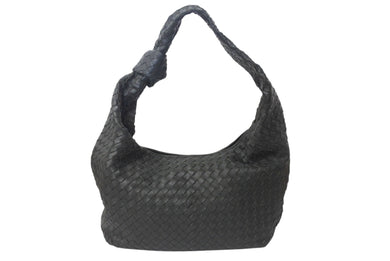 BOTTEGA VENETA ボッテガヴェネタ イントレチャート ザ ジョディマキシ ショルダーバッグ レザー P01492354Z グリーン 美品 中古 4b001004