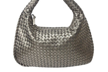 画像をギャラリービューアに読み込む, 極美品 BOTTEGA VENETA ボッテガヴェネタ イントレチャート ホーボー ワンショルダーバッグ 115653 メタリックブロンズ 中古 4b001005