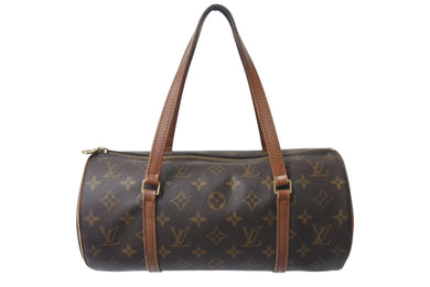 LOUIS VUITTON ルイヴィトン パピヨン30 ハンドバッグ M51365 筒型 モノグラムキャンバス ブラウン 良品 中古 4b001014