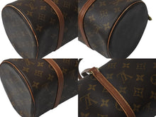 画像をギャラリービューアに読み込む, LOUIS VUITTON ルイヴィトン パピヨン30 ハンドバッグ M51365 筒型 モノグラムキャンバス ブラウン 良品 中古 4b001014