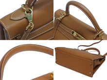 Load image into Gallery viewer, 極美品 HERMES エルメス ケリー32 外縫い ゴールド □H刻印 ゴールド金具 トリヨンクレマンス ハンドバッグ 2WAY 中古 4b010171