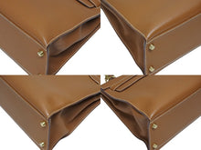 Load image into Gallery viewer, 極美品 HERMES エルメス ケリー32 外縫い ゴールド □H刻印 ゴールド金具 トリヨンクレマンス ハンドバッグ 2WAY 中古 4b010171