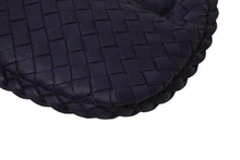 画像をギャラリービューアに読み込む, 極美品 BOTTEGAVENETA ボッテガヴェネタ イントレチャート ホーボー ミニ ハンドバッグ 189227 レザー パープル ゴールド金具 中古 4b001027