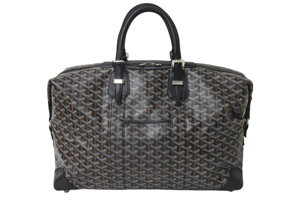 GOYARD ゴヤール ボストンバッグ バックボーイング45 ブラック ロゴ 美品 中古 4b001115