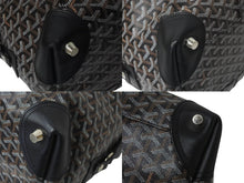 画像をギャラリービューアに読み込む, GOYARD ゴヤール ボストンバッグ バックボーイング45 ブラック ロゴ 美品 中古 4b001115