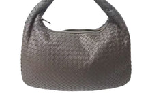 画像をギャラリービューアに読み込む, BOTTEGAVENETA ボッテガヴェネタ イントレチャート ホーボー ハンドバッグ イタリア製 レザー シルバー金具 ベージュ 美品 中古 4b001266