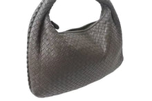 画像をギャラリービューアに読み込む, BOTTEGAVENETA ボッテガヴェネタ イントレチャート ホーボー ハンドバッグ イタリア製 レザー シルバー金具 ベージュ 美品 中古 4b001266