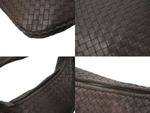 画像をギャラリービューアに読み込む, BOTTEGAVENETA ボッテガヴェネタ イントレチャート ホーボー ハンドバッグ イタリア製 レザー シルバー金具 ベージュ 美品 中古 4b001266
