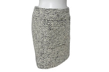 画像をギャラリービューアに読み込む, BOTTEGAVENETA ボッテガヴェネタ ミニスカート 813032 サイズ34 ウール ナイロン モヘヤ ホワイト ブラック 美品 中古 4b001283