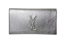 画像をギャラリービューアに読み込む, 極美品 YVES SAINT LAURENT イブ サンローラン クラッチバッグ シルバー アクセサリーポーチ 361120 中古 4b001387