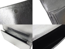 画像をギャラリービューアに読み込む, 極美品 YVES SAINT LAURENT イブ サンローラン クラッチバッグ シルバー アクセサリーポーチ 361120 中古 4b001387