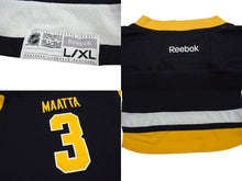 画像をギャラリービューアに読み込む, 極美品 REEBOK リーボック NHL Penguins ピッツバーグ ペンギンズ ゲームシャツ ブラック イエロー ホワイト サイズYOUTH XL 中古 4b001394