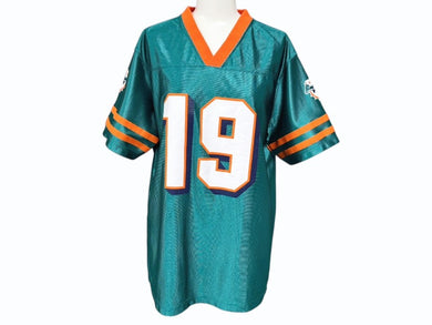 REEBOK NFL Dophins Marshall リーボック フットボール アメフト ゲームシャツ グリーン サイズ XL 美品中古 4b001404