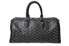 画像をギャラリービューアに読み込む, GOYARD ゴヤール クロワジュール35 ハンドバッグ BAE0201405 PVC レザー ブラック シルバー金具 美品 中古 4b001465