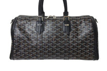 画像をギャラリービューアに読み込む, GOYARD ゴヤール クロワジュール35 ハンドバッグ BAE0201405 PVC レザー ブラック シルバー金具 美品 中古 4b001465