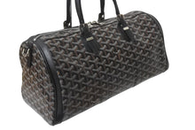 画像をギャラリービューアに読み込む, GOYARD ゴヤール クロワジュール35 ハンドバッグ BAE0201405 PVC レザー ブラック シルバー金具 美品 中古 4b001465