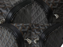 画像をギャラリービューアに読み込む, GOYARD ゴヤール クロワジュール35 ハンドバッグ BAE0201405 PVC レザー ブラック シルバー金具 美品 中古 4b001465