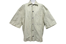 画像をギャラリービューアに読み込む, BOTTEGA VENETA ボッテガヴェネタ 22SS ポケット付きオーバーサイズ半袖シャツ 695362 V1V60 カーキ サイズ46 美品 中古 4b001484