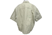 画像をギャラリービューアに読み込む, BOTTEGA VENETA ボッテガヴェネタ 22SS ポケット付きオーバーサイズ半袖シャツ 695362 V1V60 カーキ サイズ46 美品 中古 4b001484