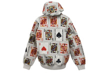 画像をギャラリービューアに読み込む, 極美品 Supreme シュプリーム Court Cards Hooded Leather Jacket レザージャケット トランプ サイズS 16FW ホワイト ラムレザー 中古 4b001488
