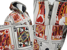 画像をギャラリービューアに読み込む, 極美品 Supreme シュプリーム Court Cards Hooded Leather Jacket レザージャケット トランプ サイズS 16FW ホワイト ラムレザー 中古 4b001488