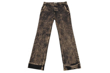 画像をギャラリービューアに読み込む, 極美品 MIU MIU ミュウミュウ ロゴ デニム パンツ 2022 ダメージ加工 ブラック サイズ42 中古 4b001492