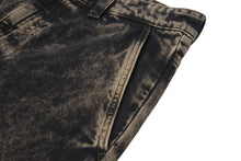 画像をギャラリービューアに読み込む, 極美品 MIU MIU ミュウミュウ ロゴ デニム パンツ 2022 ダメージ加工 ブラック サイズ42 中古 4b001492