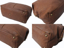 画像をギャラリービューアに読み込む, YVES SAINT LAURENT イヴ サンローラン ハンドバッグ 299172Y レザー ブラウン ゴールド金具 203314 良品 中古 4b001598