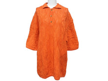 画像をギャラリービューアに読み込む, COOGI クージーニット 半袖 ポロシャツ 立体編み込み 3Dニット ハーフ ボタンRN74095 サイズ XL オレンジ 美品 中古 4b001608