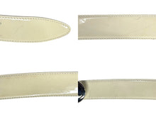 画像をギャラリービューアに読み込む, DOLCE&amp;GABBANA ドルチェ＆ガッバーナ D&amp;G ロゴ バックル ベルト BE0241 エナメルレザー メタル ホワイト 80CM 32INCH 美品 中古 4b001624