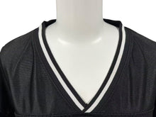 Load image into Gallery viewer, STUSSY ステューシー メッシュ 半袖 ゲームシャツ サイズXL ブラック ホワイト ロゴプリント 美品 中古 4b001628