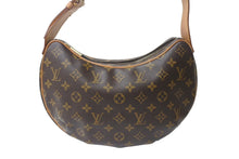 画像をギャラリービューアに読み込む, 極美品 LOUIS VUITTON ルイヴィトン クロワッサンMM ワンショルダーバッグ M51512 モノグラム PVC レザー ブラウン 中古 4b001669