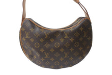 画像をギャラリービューアに読み込む, 極美品 LOUIS VUITTON ルイヴィトン クロワッサンMM ワンショルダーバッグ M51512 モノグラム PVC レザー ブラウン 中古 4b001669