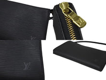 画像をギャラリービューアに読み込む, LOUIS VUITTON ルイヴィトン エピ ポシェット アクセソワ―ル 21 ハンドバッグ レザー ノワール M52952 ゴールド金具 ブラック 美品 中古 4b001714
