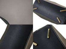 画像をギャラリービューアに読み込む, 極美品 LOEWE ロエベ 2WAYハンドバッグ Tバケットスモール ソフトグレインドカーフレザー サンド ブラック ゴールド 美品 中古 4b001731