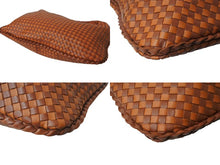 画像をギャラリービューアに読み込む, 極美品 BOTTEGA VENETA ボッテガヴェネタ イントレチャート ホーボー ハンドバッグ レザー オレンジ ワンショルダー 中古 4b001751