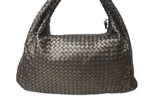 画像をギャラリービューアに読み込む, BOTTEGA VENETA ボッテガヴェネタ イントレチャート ホーボー ハンドバッグ レザー ゴールド ワンショルダー 美品 中古 4b001753