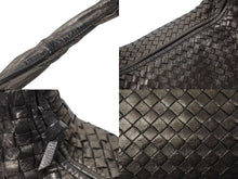 画像をギャラリービューアに読み込む, BOTTEGA VENETA ボッテガヴェネタ イントレチャート ホーボー ハンドバッグ レザー ゴールド ワンショルダー 美品 中古 4b001753