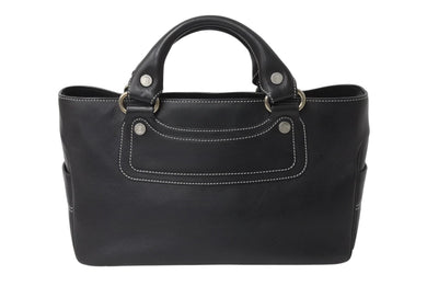 CELINE セリーヌ OLDCELINE オールドセリーヌ ブギーバッグ ハンドバッグ ショルダーバッグ レザー ブラック 美品 中古 4b001756