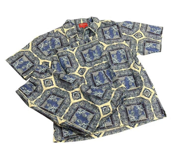 極美品 Supreme シュプリーム 22SS Regency Pajama Set Blue パジャマ セットアップ 青 ペイズリー サイズ S 中古 4b001809