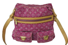 画像をギャラリービューアに読み込む, LOUIS VUITTON ルイヴィトン ハンドバッグ ワンショルダー バギーGM モノグラムデニム M95210 ピンク ゴールド金具 美品 中古 4b001811