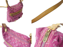 画像をギャラリービューアに読み込む, LOUIS VUITTON ルイヴィトン ハンドバッグ ワンショルダー バギーGM モノグラムデニム M95210 ピンク ゴールド金具 美品 中古 4b001811