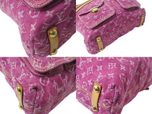 画像をギャラリービューアに読み込む, LOUIS VUITTON ルイヴィトン ハンドバッグ ワンショルダー バギーGM モノグラムデニム M95210 ピンク ゴールド金具 美品 中古 4b001811