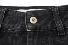 画像をギャラリービューアに読み込む, LOEWE ロエベ アナグラム バギージーンズ コットン アナグラム カットアウト フェード サイズ32 ブラック 美品 中古 4b001958