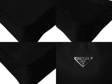 画像をギャラリービューアに読み込む, 極美品 PRADA プラダ ホーボー ハンドバッグ ワンショルダーバッグ MV515 トライアングルロゴ ナイロン ブラック 中古 4b002047