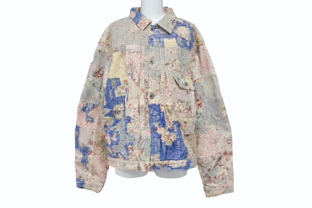 新品未使用 KAPITAL KOUNTRY キャピタル カントリー シャンペトル BORO バージンマリア ZIP UPブルゾン サイズ2 K2412LJ156 中古 4b002090