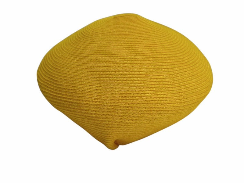 新品未使用 KAPITAL キャピタル ABACA マニラ麻 リネン ベレー帽 ハット 帽子 K1904XH537 サイズFREE イエロー 中古 4b002091