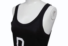 画像をギャラリービューアに読み込む, DOLCE&amp;GABBANA ドルチェ&amp;ガッバーナ タンクトップ DGロゴ JTJ3K イタリア製 コットン ブラック ホワイト サイズ40 美品 中古 4b002133