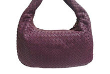画像をギャラリービューアに読み込む, BOTTEGA VENETA ボッテガヴェネタ イントレチャート ホーボー ワンショルダーバッグ レザー パープル ゴールド金具 美品 中古 4b002249